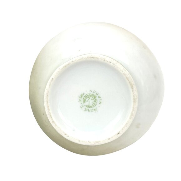 Antique Hand-Painted Kutani Porcelain Vase With Floral Design & Double Handles - Picture 5 of 9